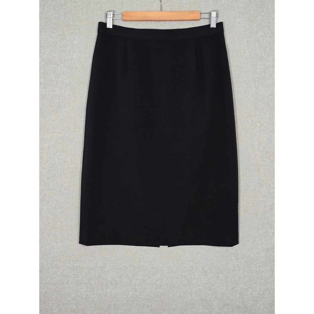 Margareta Women's Tailored Midi Pencil Skirt Black 10
